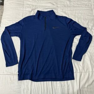 Nike Blue Quarter-Zip Pullover